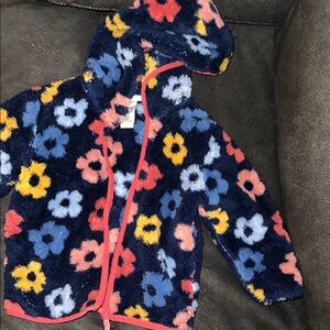 Floral Fleece Hoodie